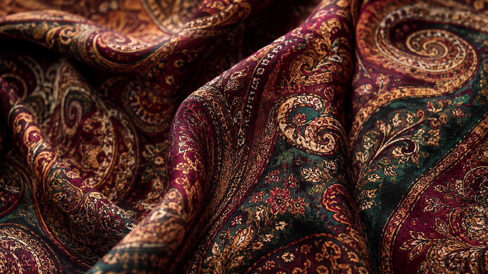 Estampa paisley 2026 — retorno da estampa nas passarelas e street style do inverno