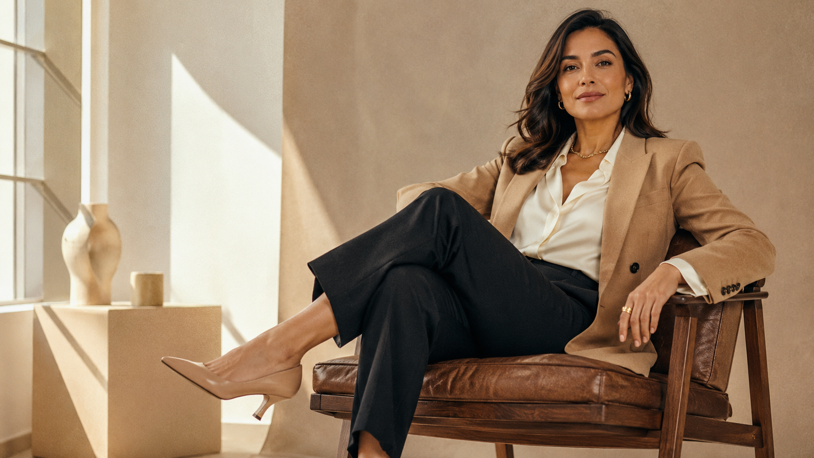 mulher elegante 40 anos roupa sofisticada editorial moda brasileira