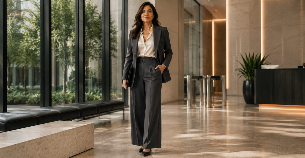 look trabalho mulher 40 anos terno feminino alfaiataria elegante executiva