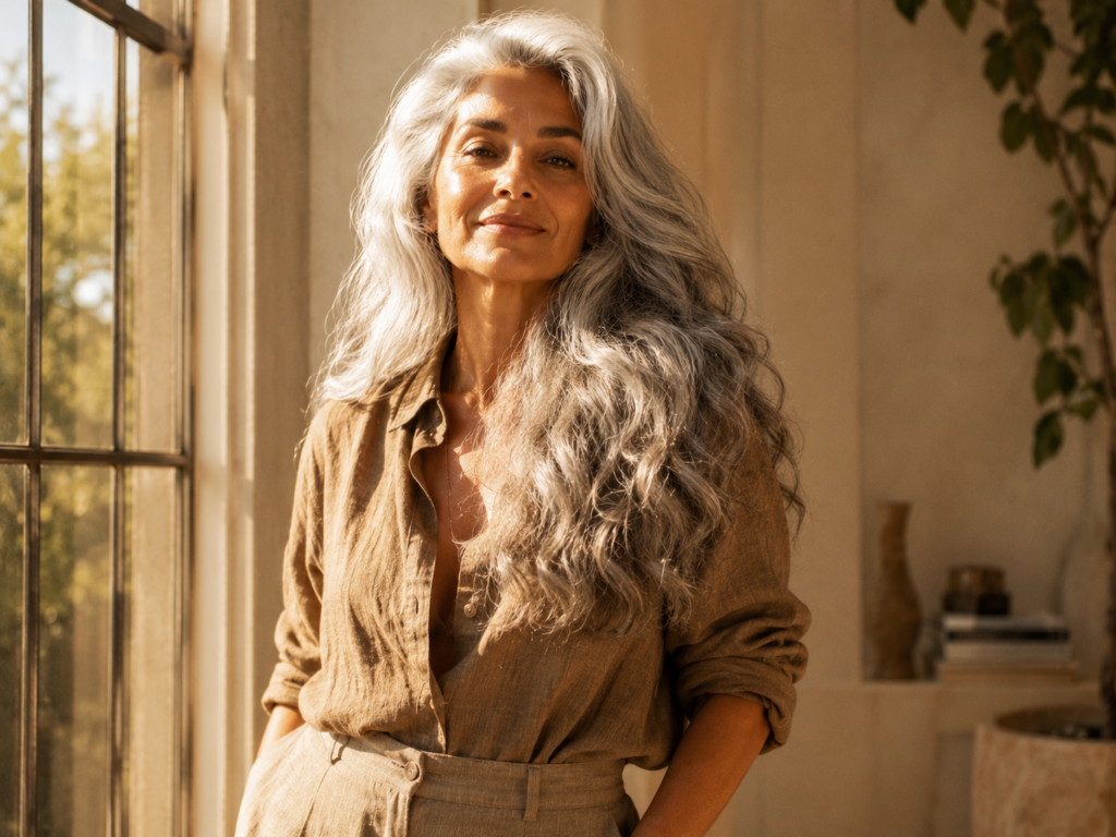 Resultado de tonalizante em cabelo branco e grisalho depois dos 40