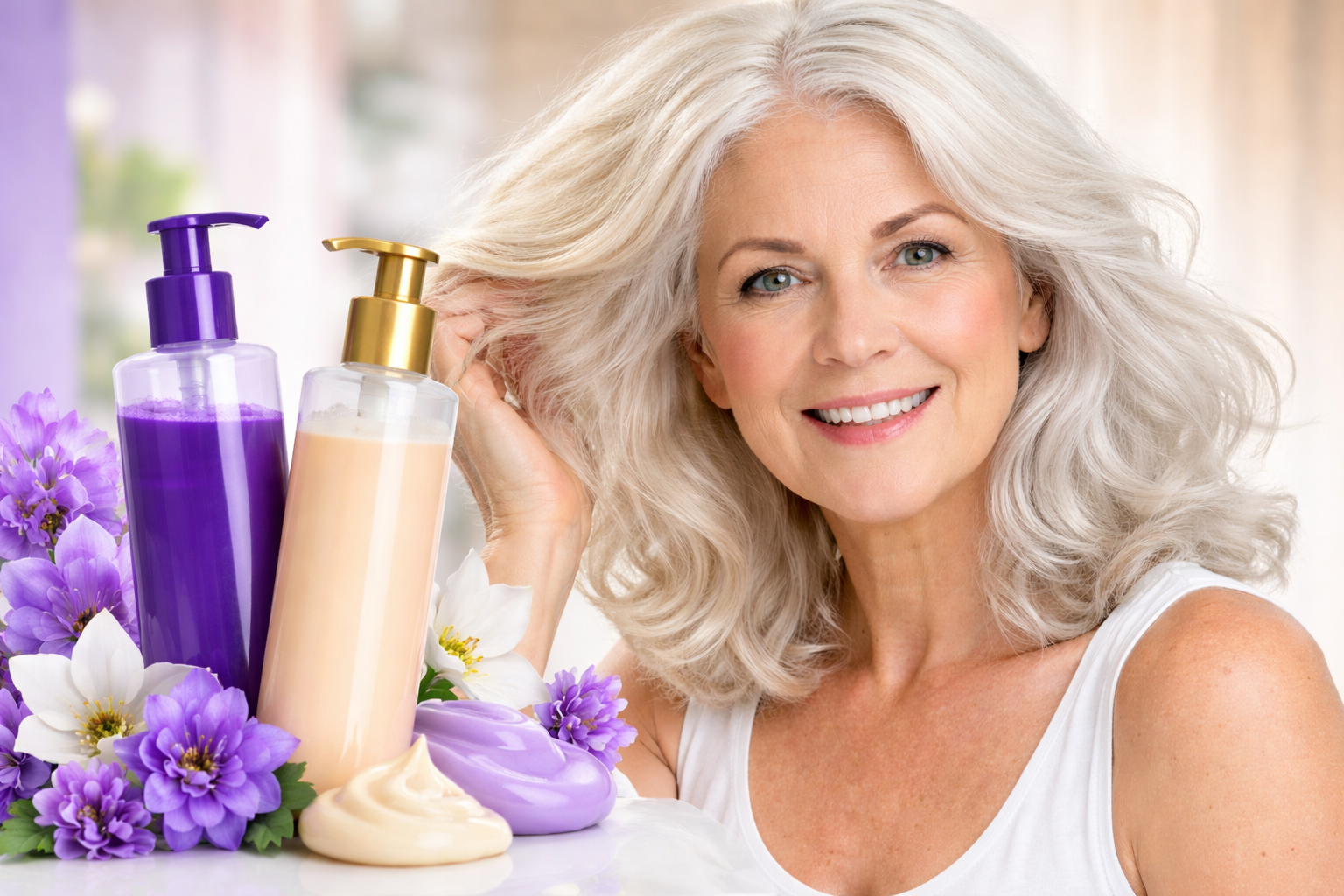 Como neutralizar o amarelado do cabelo branco e recuperar o brilho natural dos fios