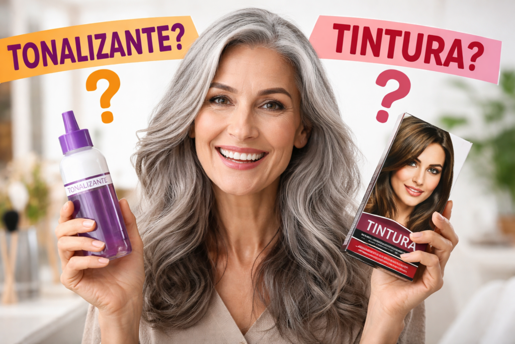 Tonalizante ou tintura para cabelo branco — qual escolher para cobrir de verdade