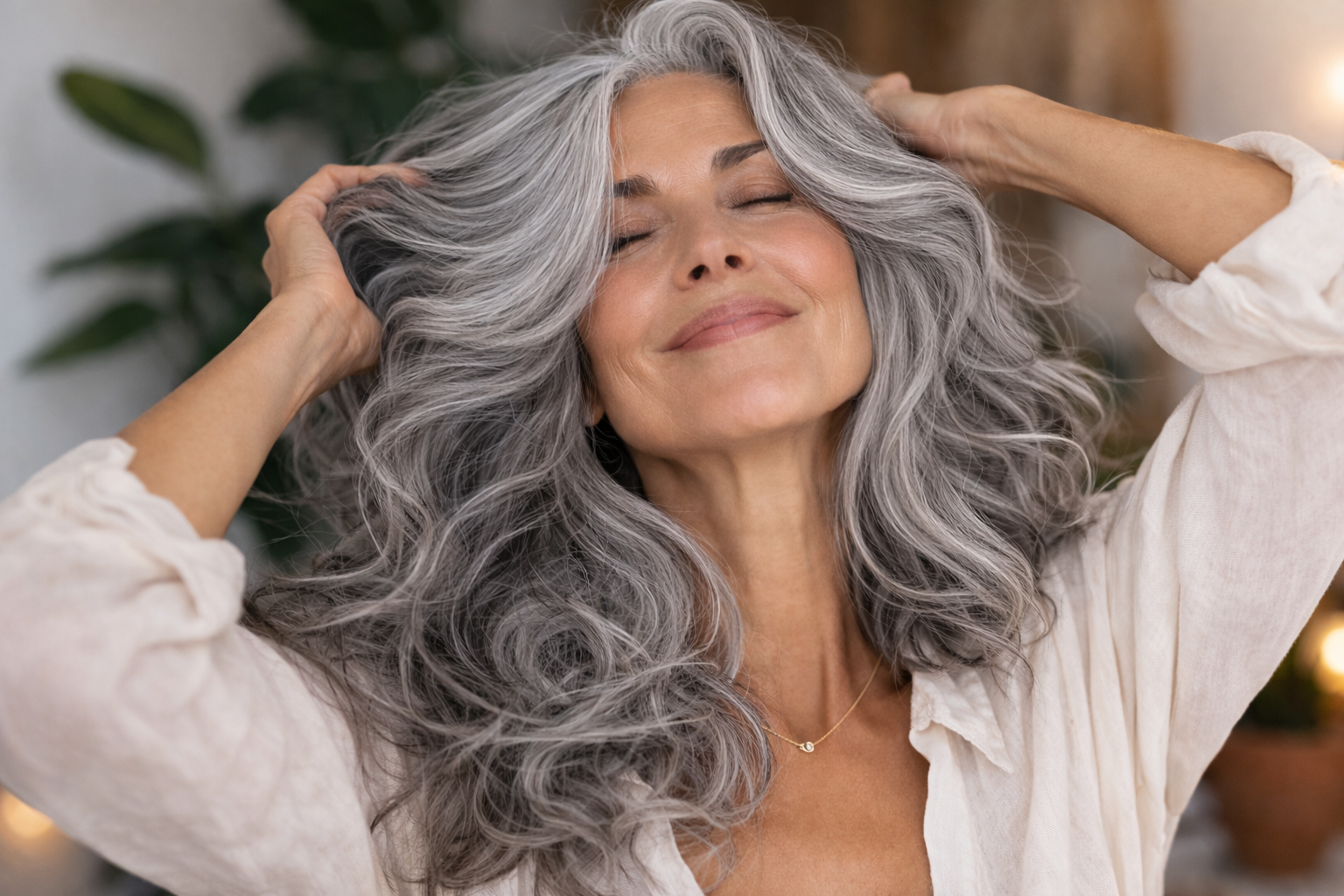 Tonalizante para cabelo grisalho natural: como realçar sem perder a elegância