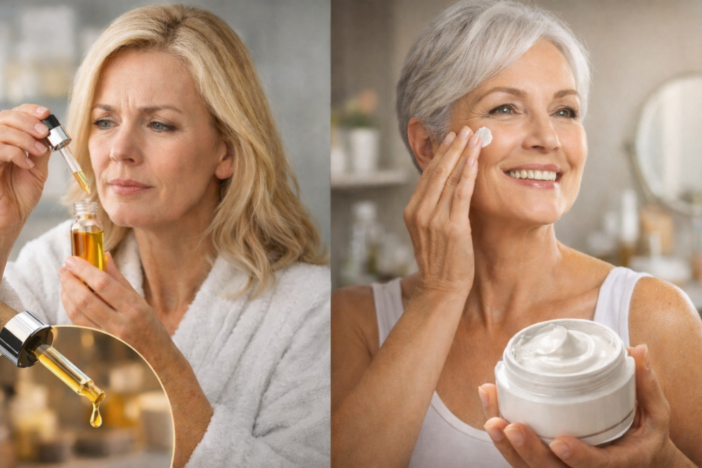 Sérum ou creme anti-idade para pele madura: qual escolher depois dos 40