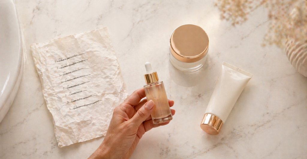 Produtos de skincare mais simples e adequados para pele madura
