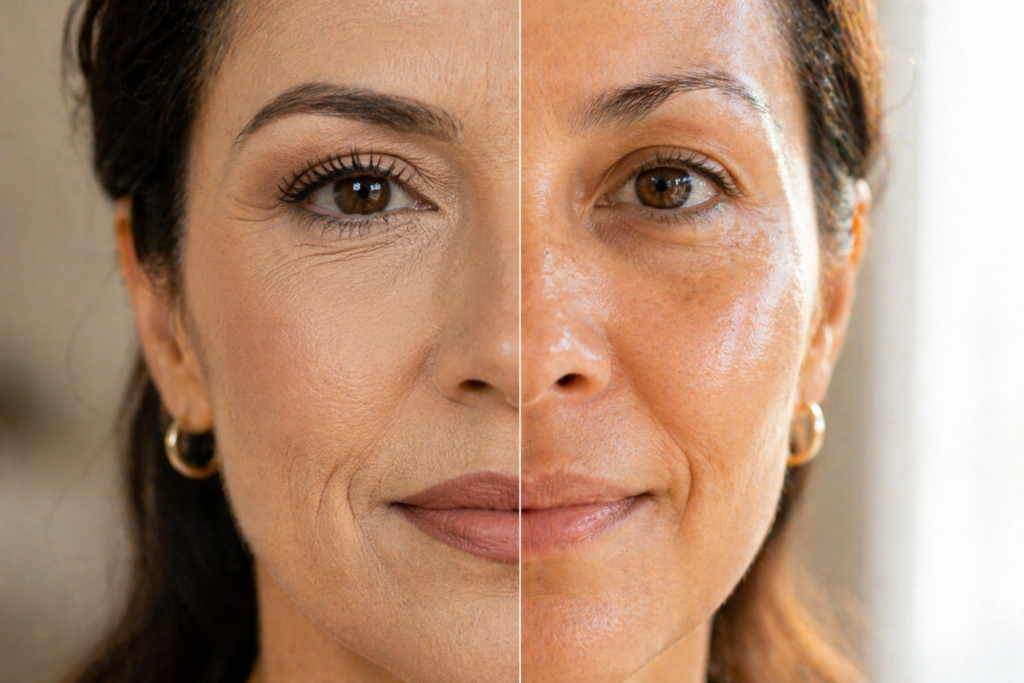 Contorno facial pesado pode não favorecer a pele madura