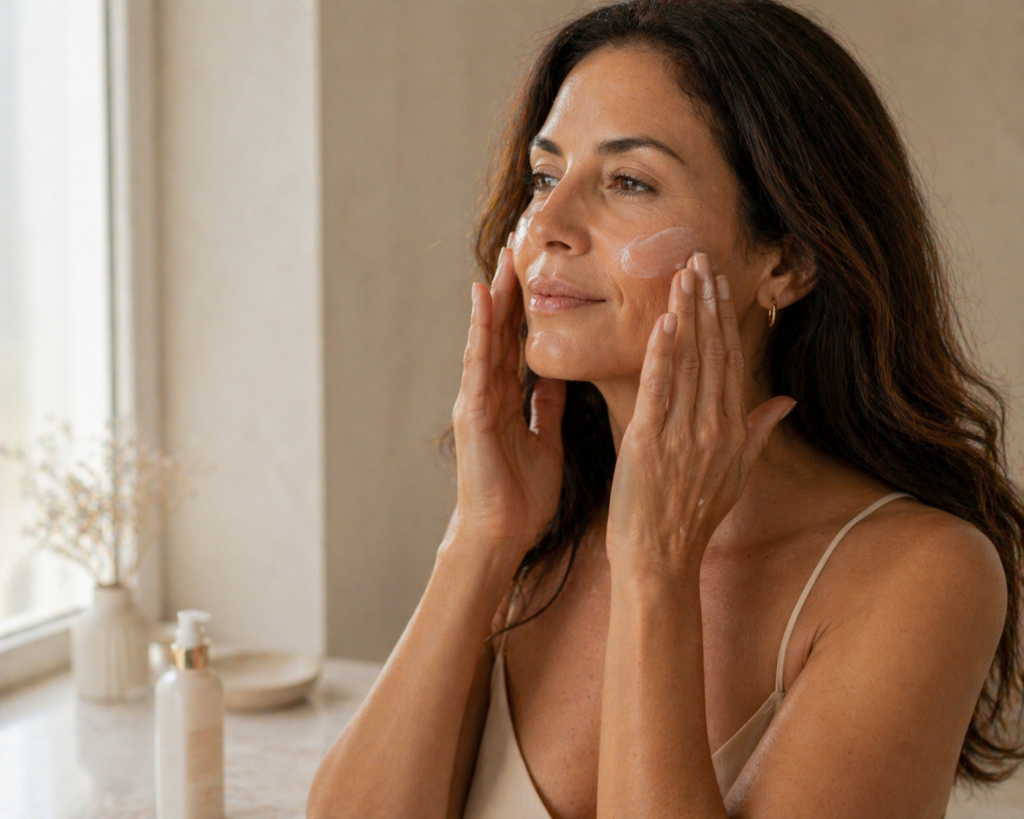 Protetor solar diário como hábito de skincare 40+