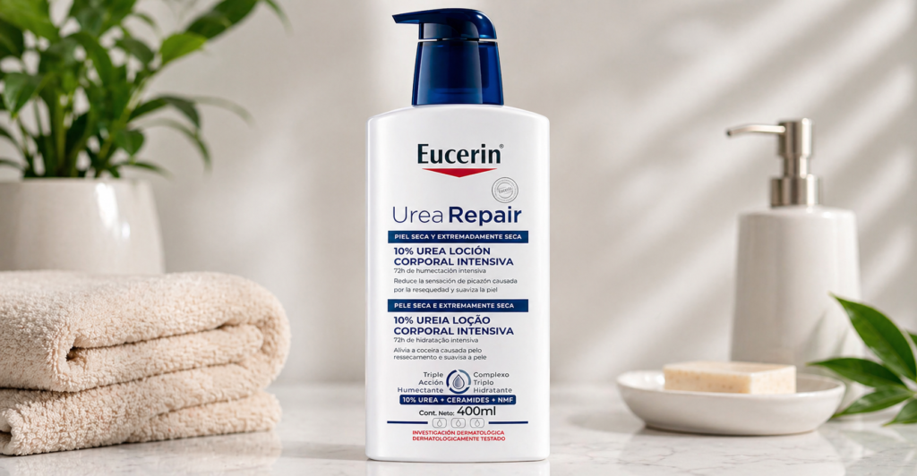 Eucerin UreaRepair Plus 10% Ureia — hidratante clínico para pele madura muito seca