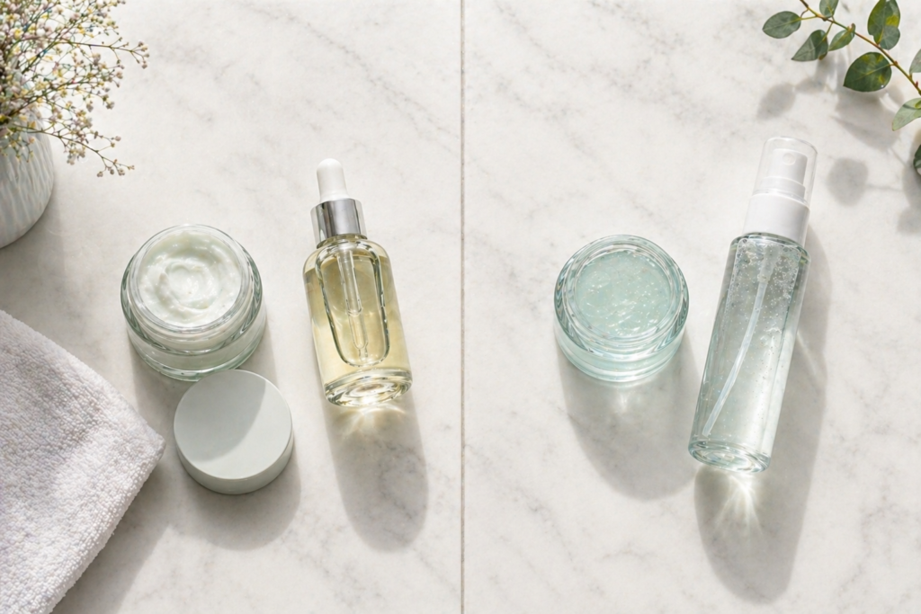 Rotina simplificada de skincare depois dos 40