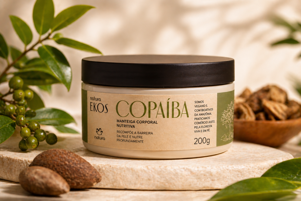 Natura Ekos Manteiga Corporal Copaíba — hidratante noturno para pele madura