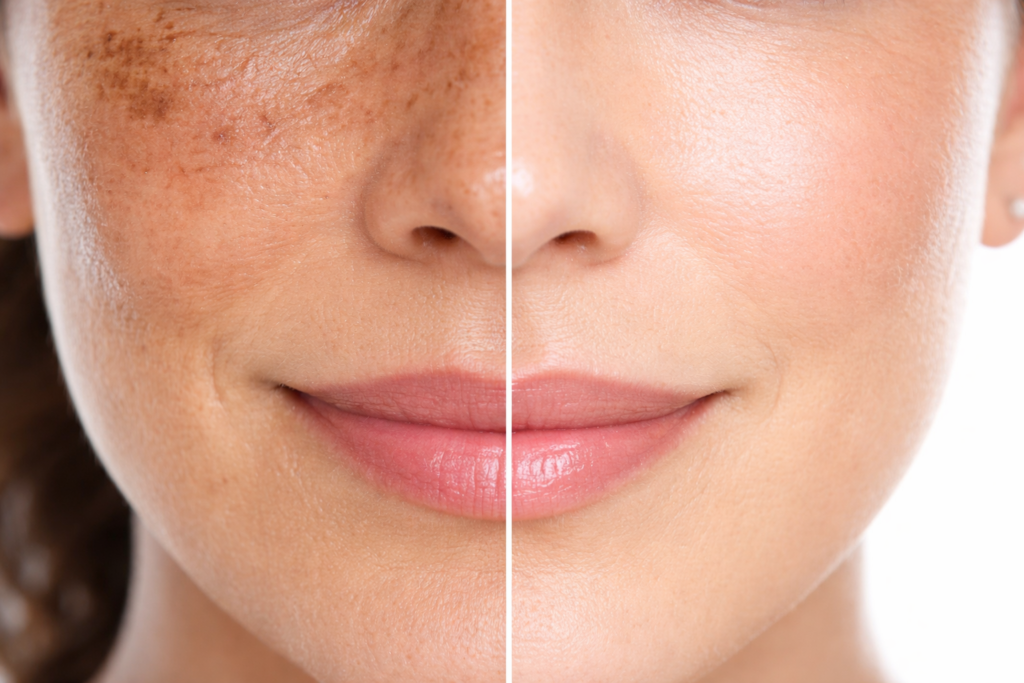 Resultados percebidos no teste de clareadores de melasma