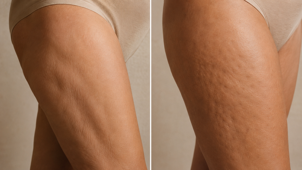 diferença entre flacidez e celulite corporal na mulher após os 40 anos