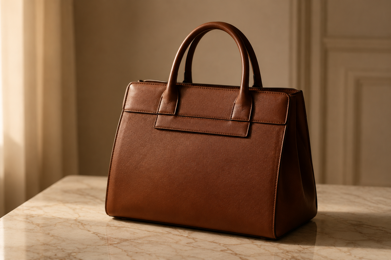 Bolsa marrom combinada com tons terrosos — look monocromático de inverno