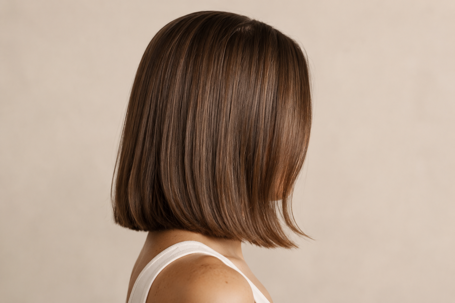 Clavicut reto — corte de cabelo prático para mulheres 40+