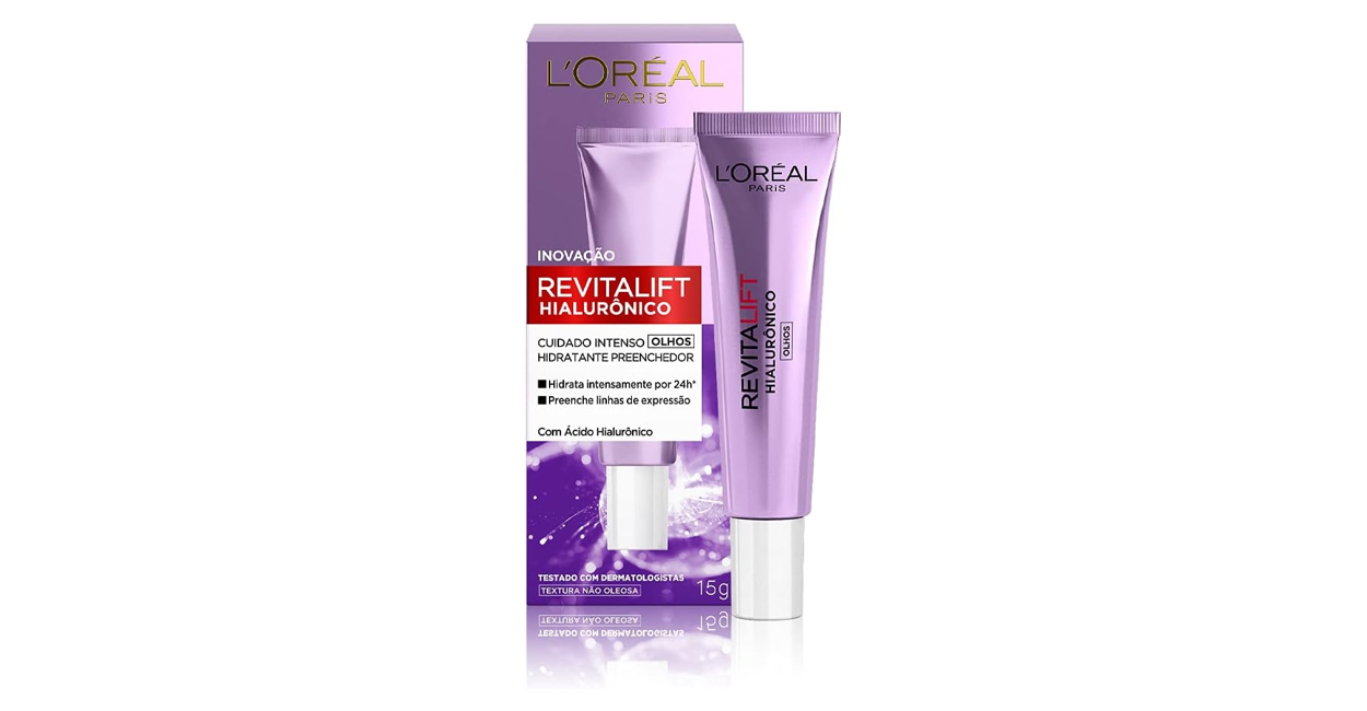 L'Oréal Revitalift Filler Creme para Olhos — creme para área dos olhos na pele madura