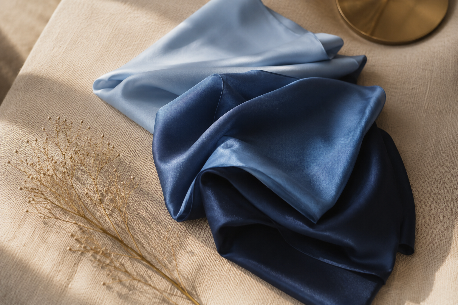 Como combinar cores nas roupas usando tons análogos de azul