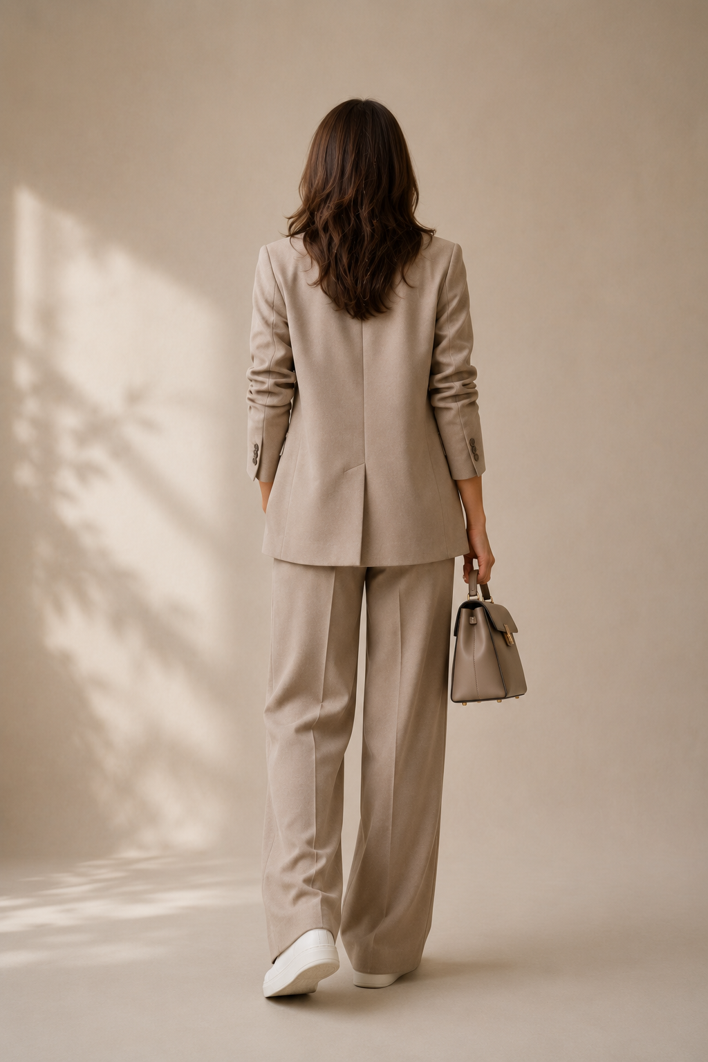 Alfaiataria com tênis — look elegante de inverno para mulheres 40+