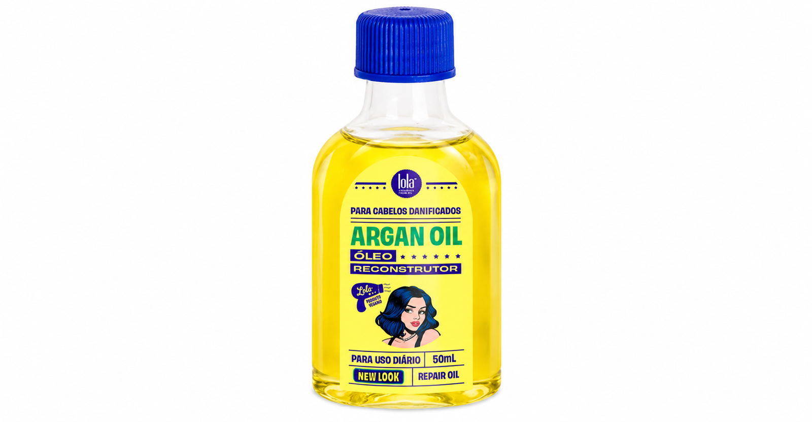 Argan Oil Lola Cosmetics — óleo capilar leve para umectação noturna