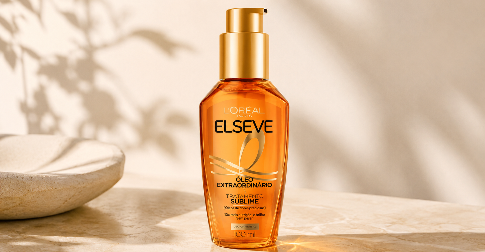 Óleo Extraordinário Elseve L'Oréal Paris — tratamento capilar noturno com óleos florais