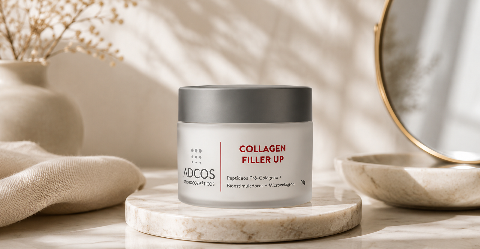 Adcos Collagen Filler Up para firmeza do colo maduro