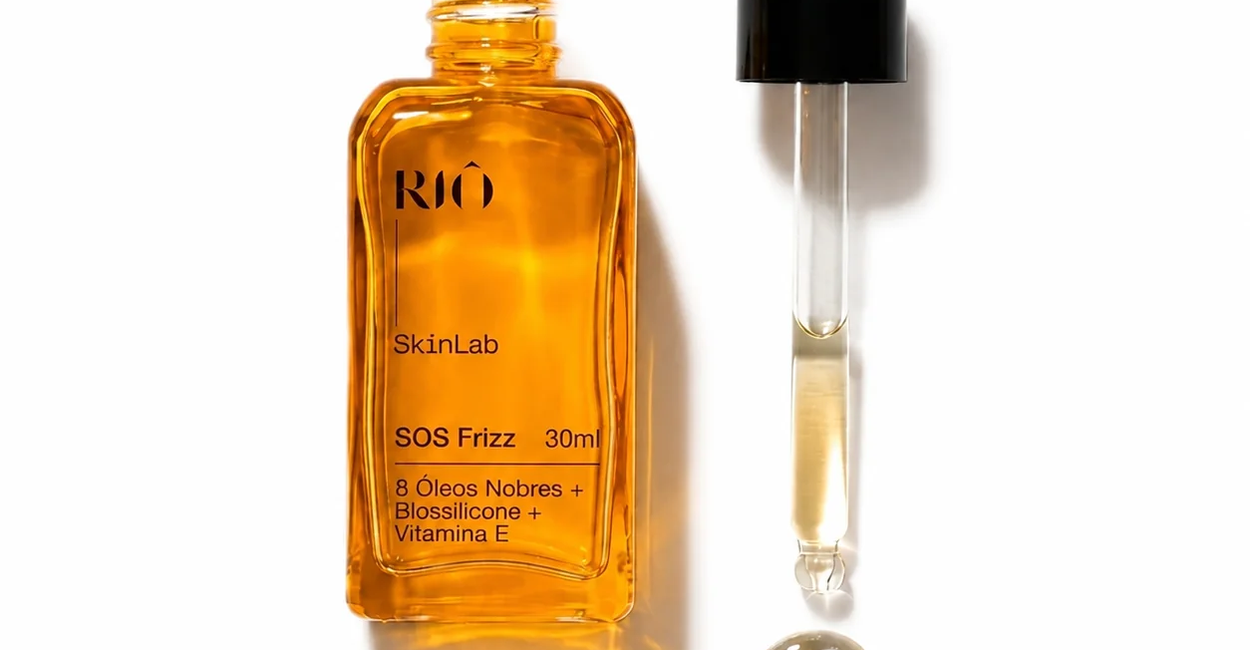 SOS Frizz Rio SkinLab — óleo capilar de textura aquosa em multicamadas
