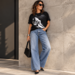 Camisetas Gráficas Dominam os Looks das Celebridades